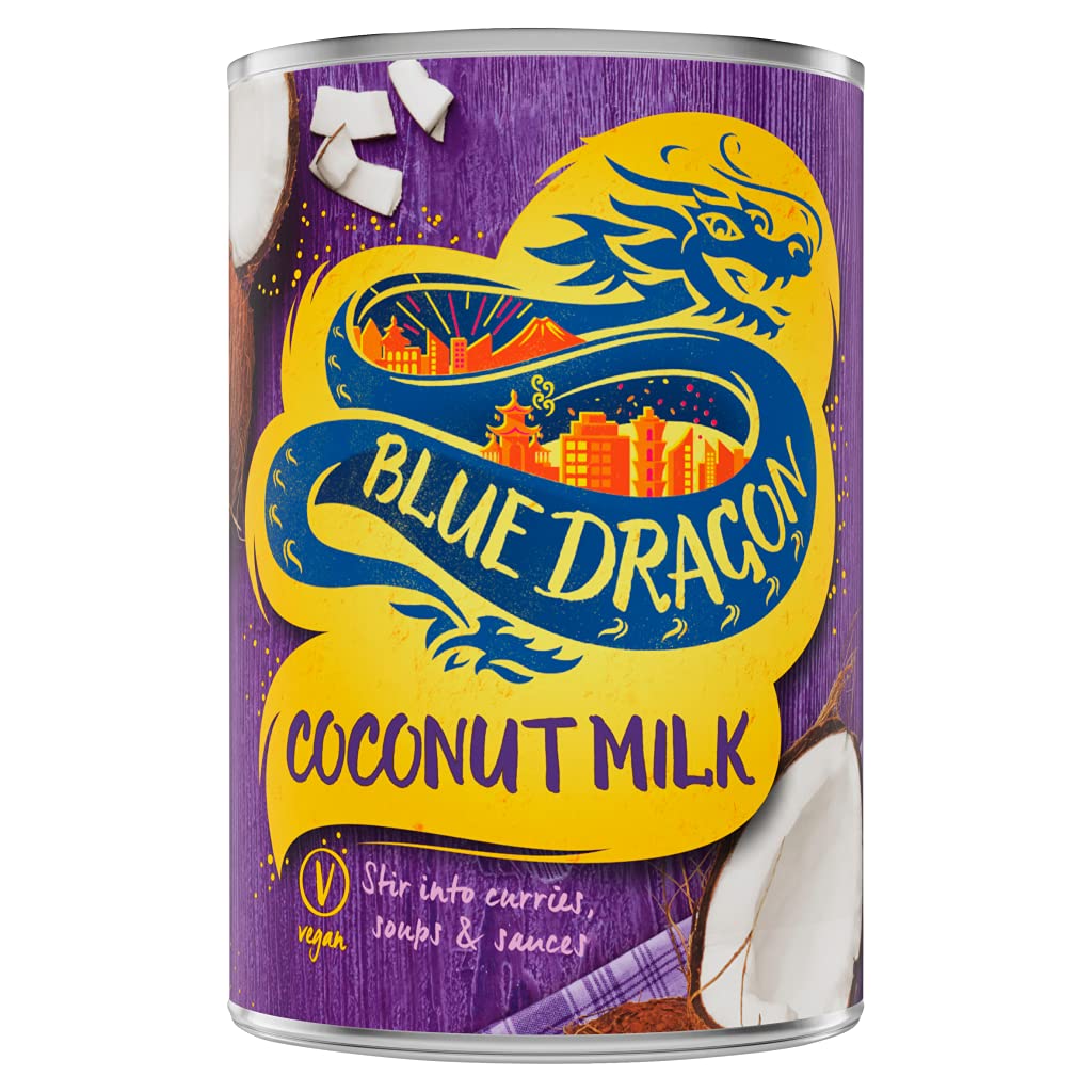Blue Dragon Coconut Milk 400ml | Rich & Creamy | Stir Into Curries, Soups & Sauces | Suitable For Vegans