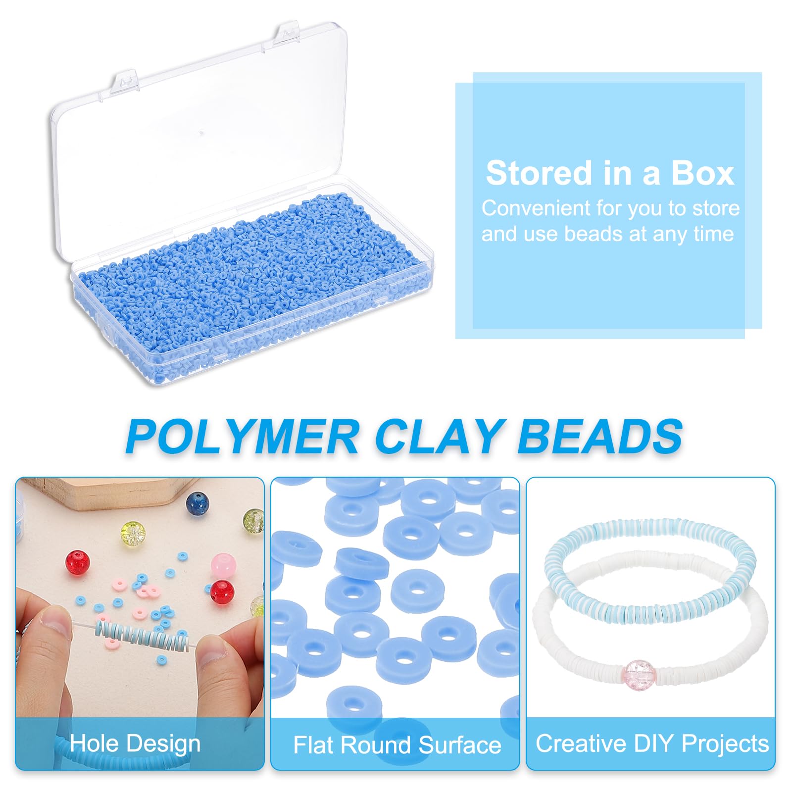 PATIKIL 4000 Pcs Clay Beads Bracelet Making Kit - Image 3