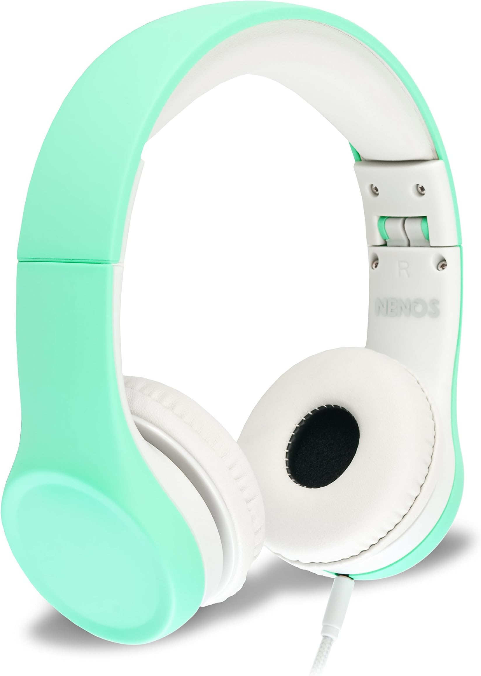 Nenos Kids Headphones Children's Over Ear Computer Volume Limited for Kids Foldable (Mint)