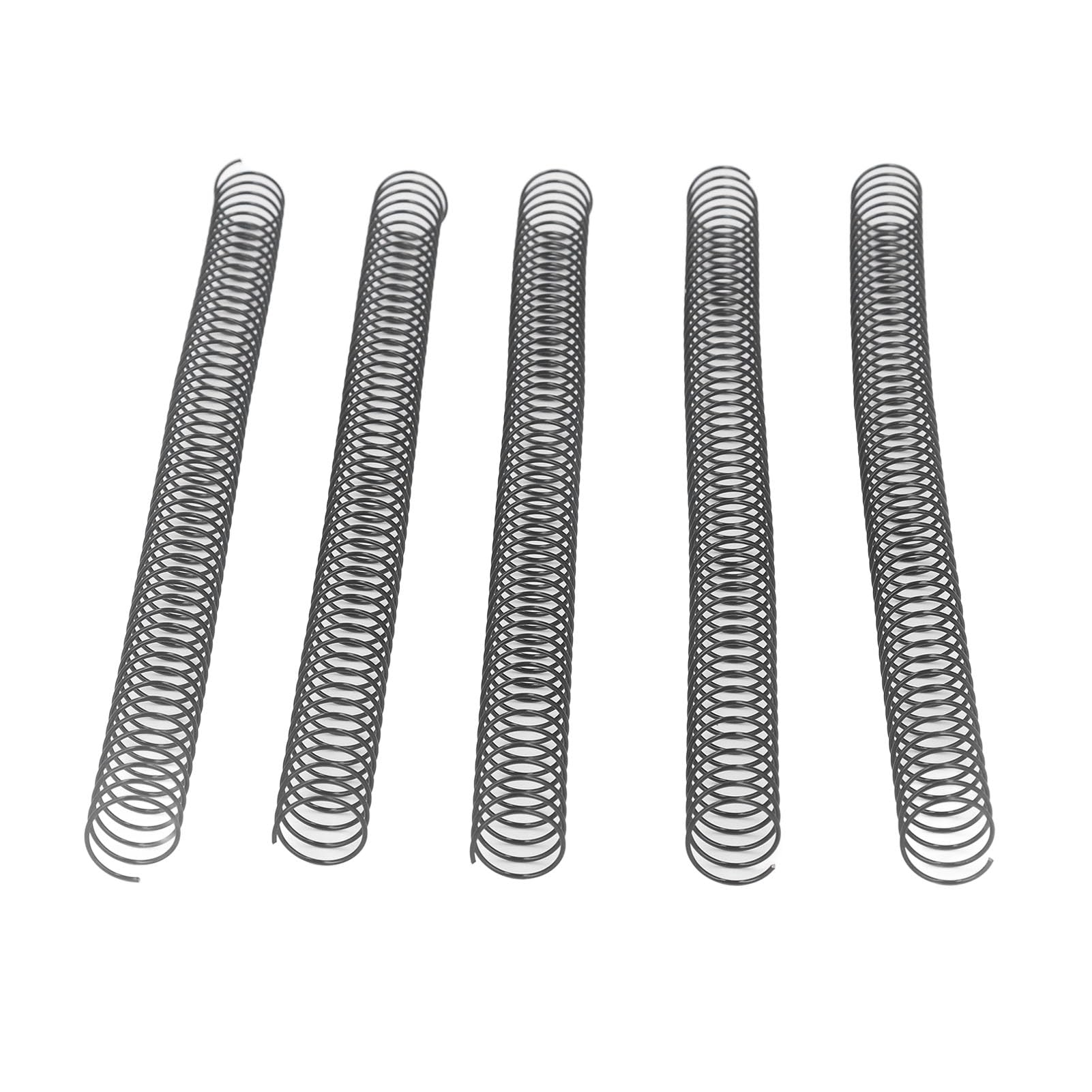 Ausla Spiralbindungsspulen, Eisen-Metall-Binderücken, 19 Mm Durchmesser, 170 Blatt Kapazität, 4, 1 Teilung, 48 Schlaufen für A4-Berichte, Präsentationen, Bürodokumente (BLACK)