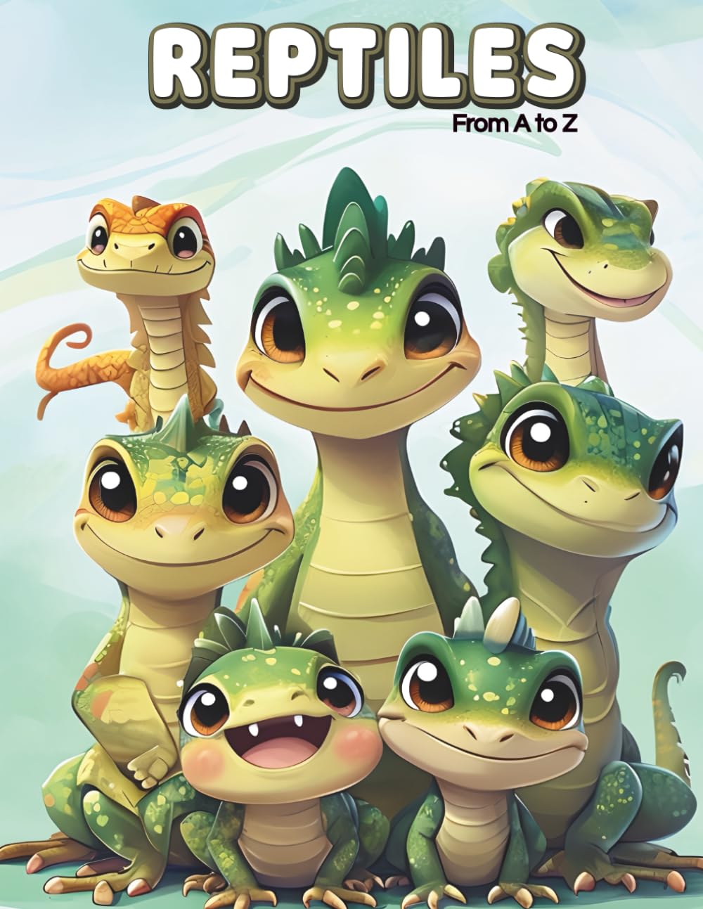 Reptiles from A to Z: A Fun and Educational Coloring Book for Kids (CD Creations A–Z Coloring Series)