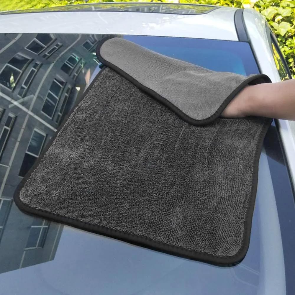 650 g/m² Auto-Reinigungs-Mikrofaser-Handtuch, Detaillierung, Autowäsche, schnell trocknende Handtücher, 40 x 60 cm, saugfähig, großer Mikrofaser-Flappen für Autos, 40 x 603 Stück