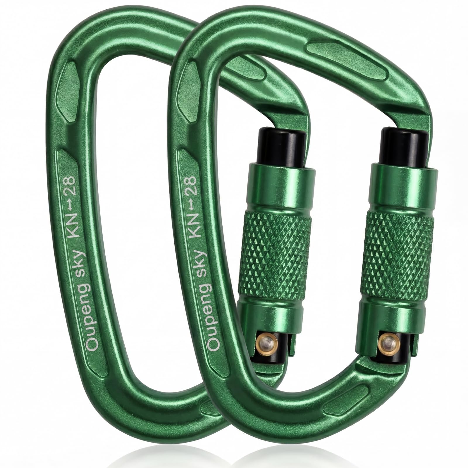 Oupeng sky Auto Locking Carabiner Clips - 28KN (6172lbs) Heavy Duty Caribeaners, Large Carabiner Clip for Keychains，Hammock，Camping, Gym, Hiking, Outdoor ，Dog Leash