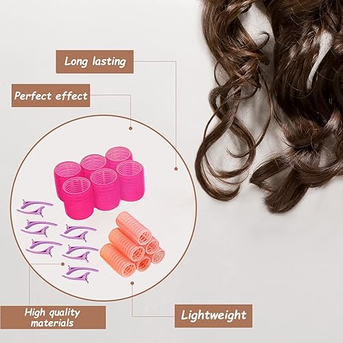 Miniatura 5 de Juego de 36 rulos de pelo, rodillos de pelo para cabello largo y mediano