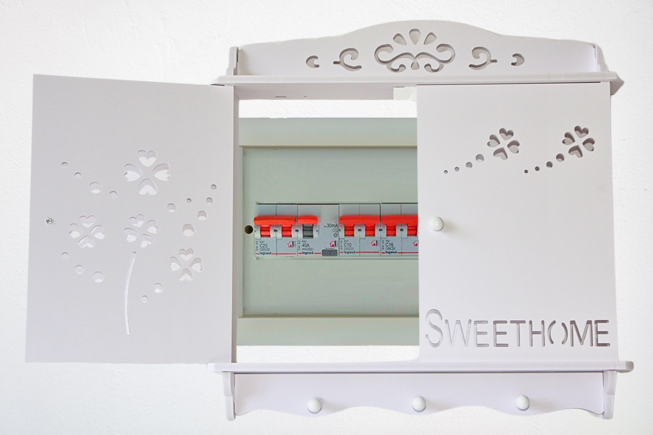 Coperchio Decorativo per Quadro Elettrico. Copertura per Contatore di Luce. Copri Pannello Elettrico e Portachiavi. Decorazione Domestica (Sweethome)