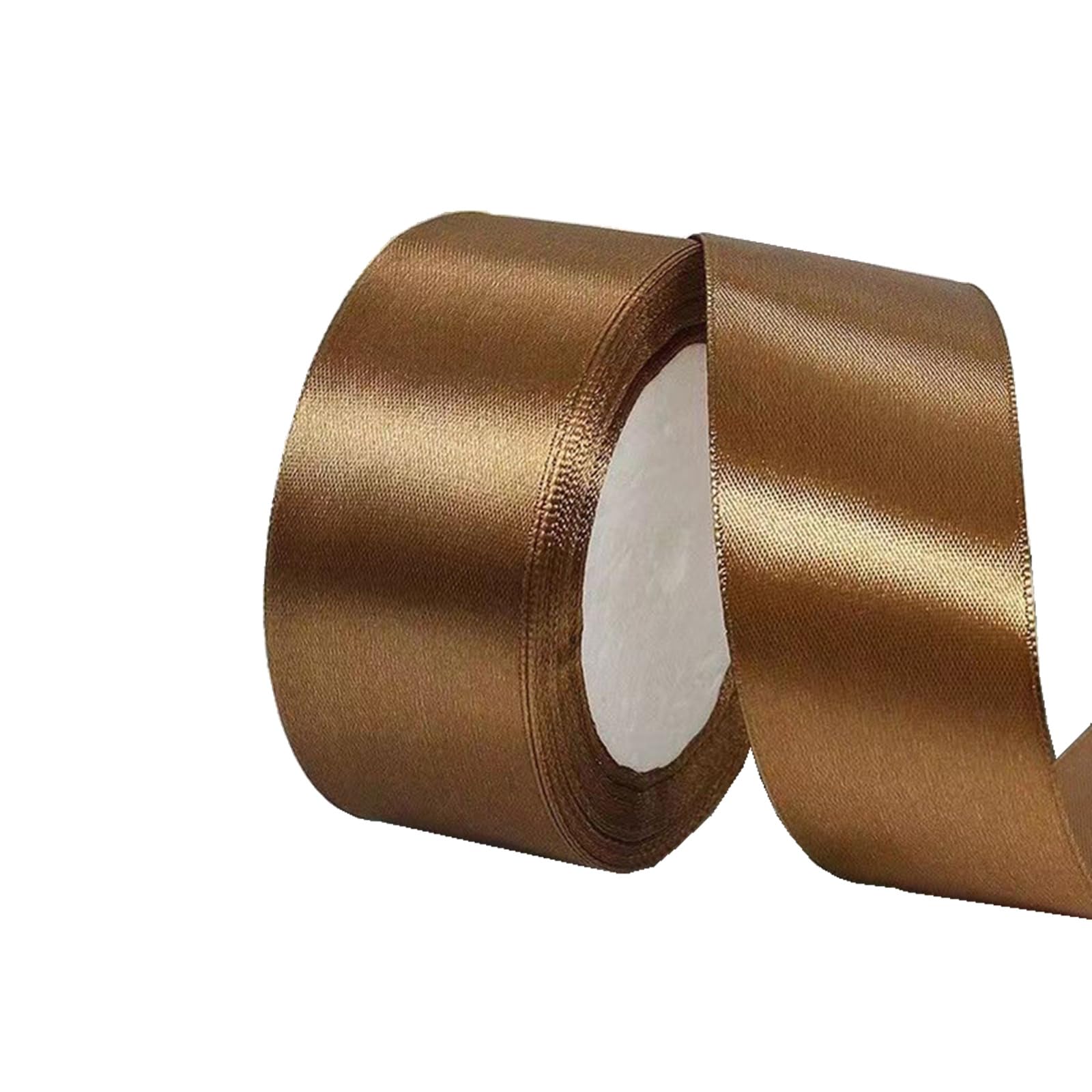 40mm Chocolate Color Ribbon for Gift Wrapping 22M,Single-Sided Satin Ribbon Christmas Ribbion Gift Wrapping