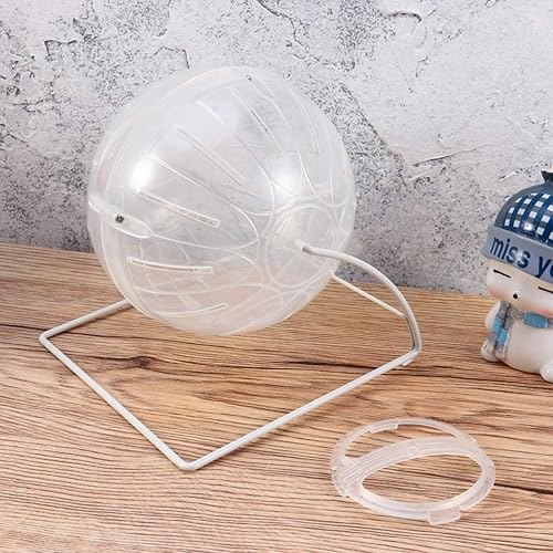 Miniatura 5 de TEHAUX Hámster transparente de conejillo de indias, hámster grande, juguetes para animales pequeños, pelota para correr, pelota para hámster,