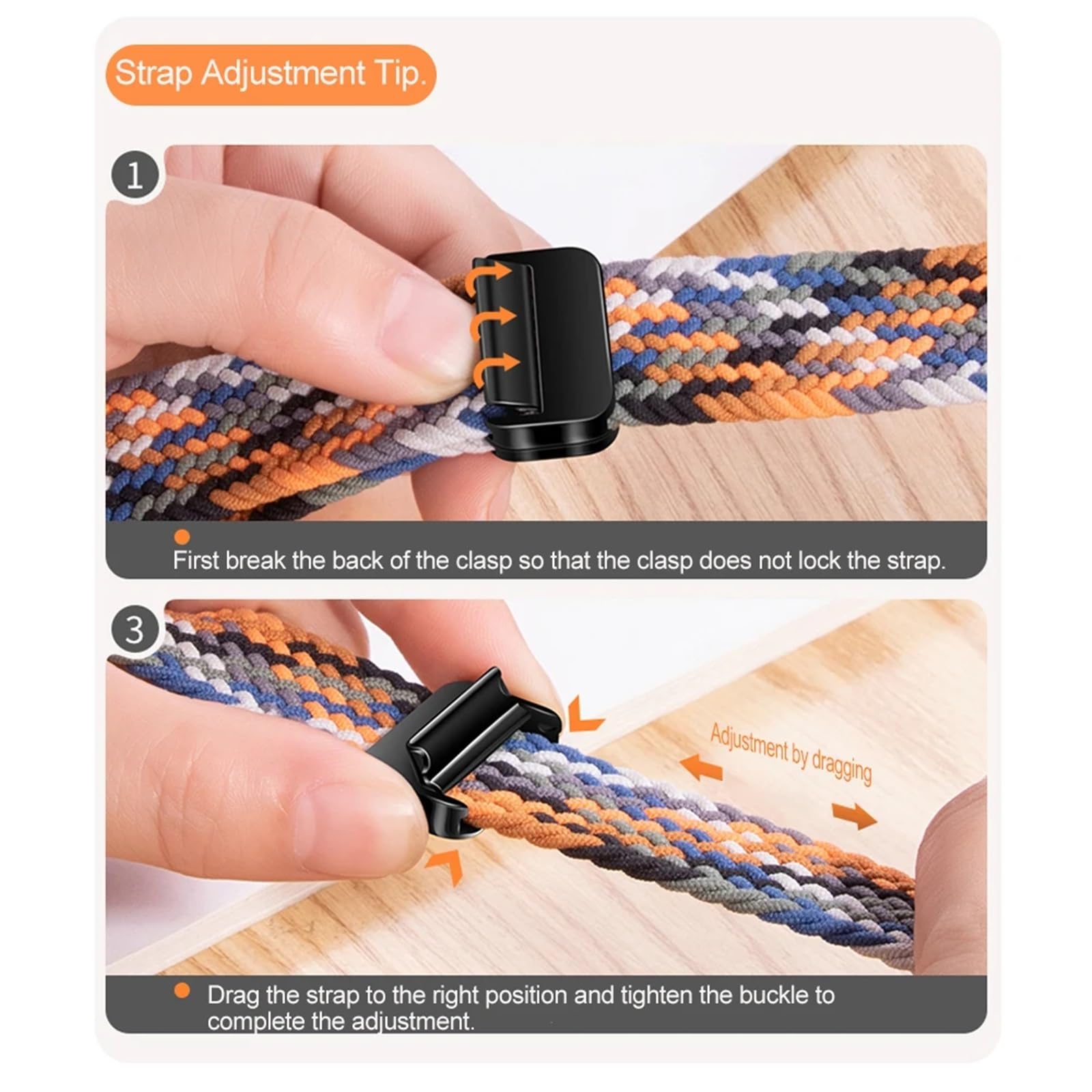 JDIME Cinturino Per Galaxy Watch Ultra Strap 47mm Accessori Bracciale sportivo intrecciato in nylon magnetico Correa Galaxy Watch 7 Ultra Band