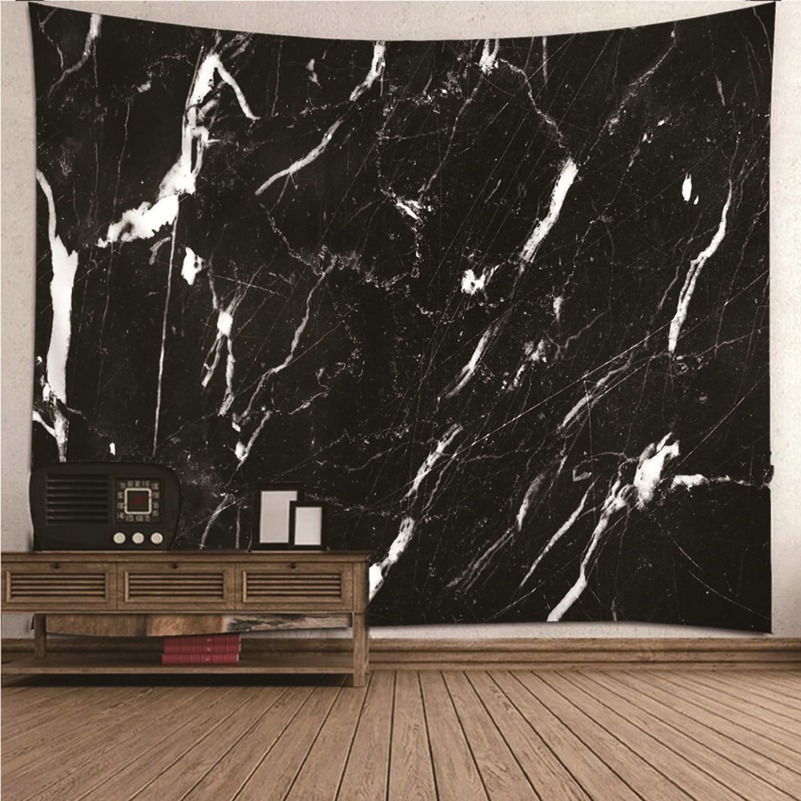 Ethereval Tapestries Aesthetic Anime Tapestry For Bedroom Vertical Marble Quotes Trippy Psychedelic Small Black Wall Hangings Fabric Decorations 150x130cm