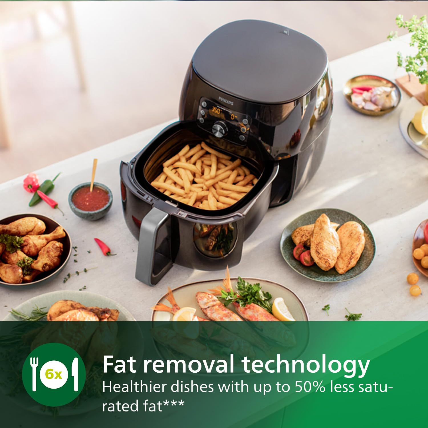 Philips Premium Air Fryer Xxl Air Fry Bake Grill Roast