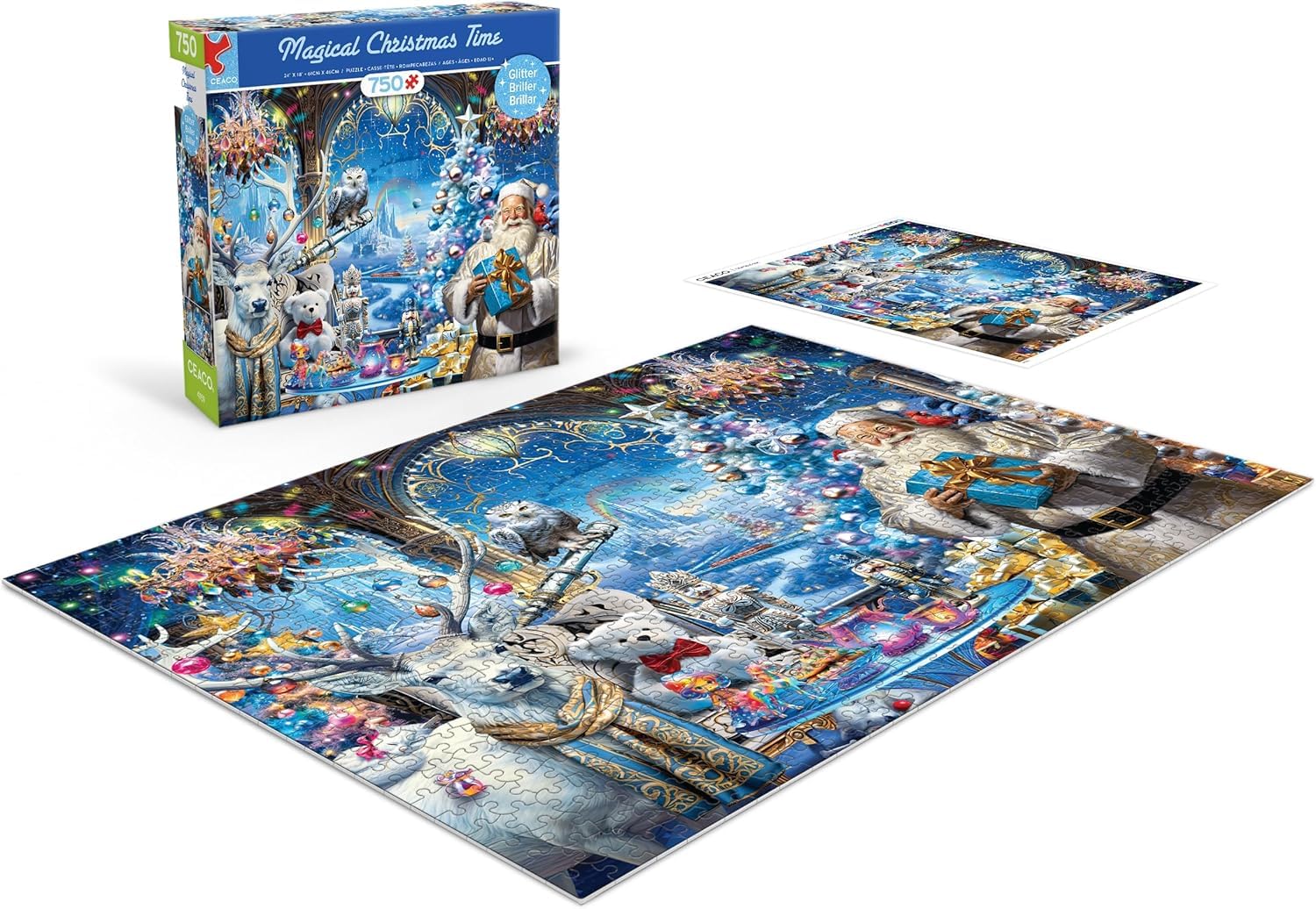 Ceaco - Glitter - Magico Tempo di Natale - Puzzle da 750 pezzi