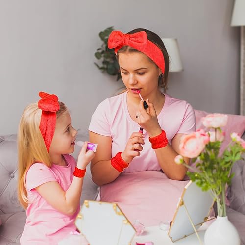 Miniatura 7 de Hanaive Diademas para mujeres para lavar la cara, diadema de spa y muñequeras, diadema de maquillaje para lavar la cara, banda para la cabeza de