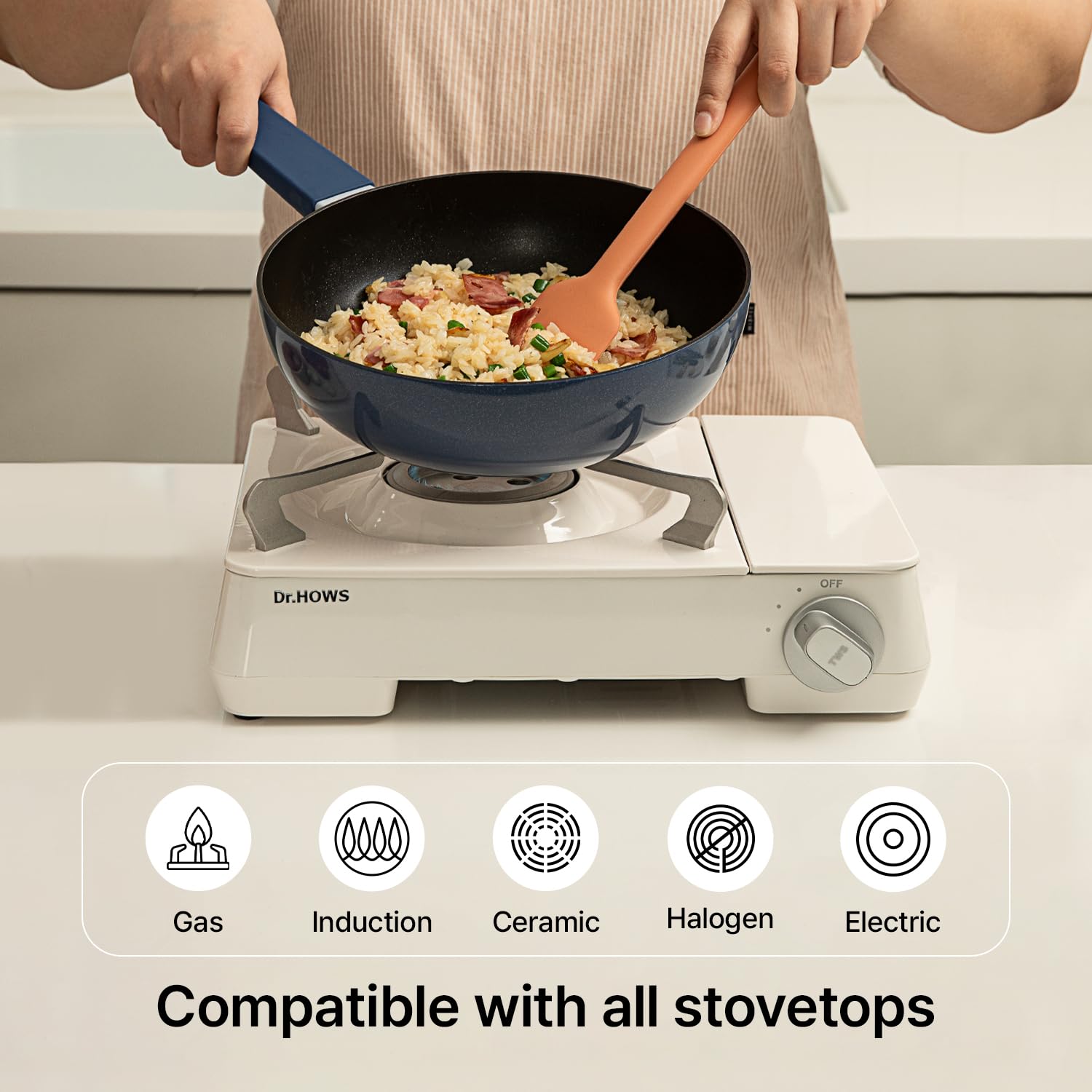 Amazon.com: Dr.HOWS Allday Nonstick Wok Pan 12 Inch Stir-Fri Pan