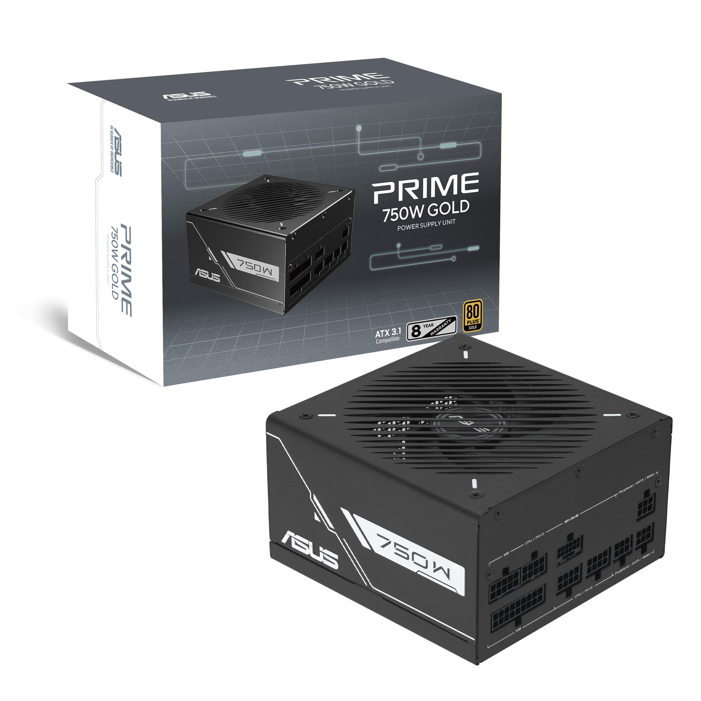 ASUS Prime GeForce RTX 5070 OC 12G GDDR7 Carte Graphique Gaming + Alimentation Prime 750W Gold