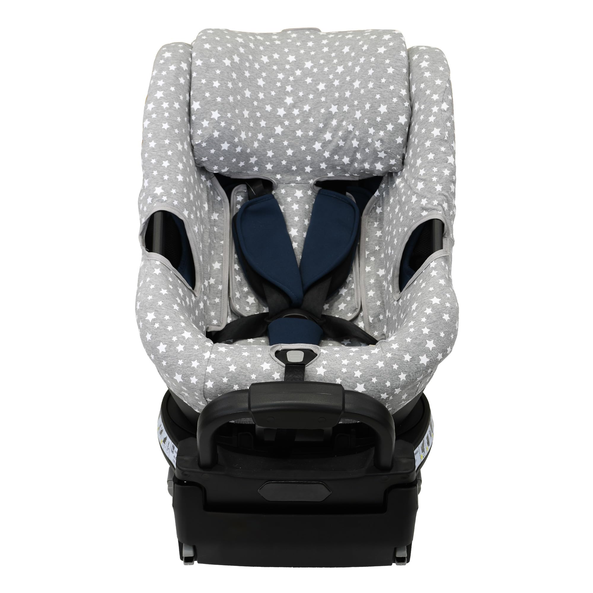JYOKO Fodera per seggiolino auto compatibile con Axkid Spinkid 2, realizzata in cotone biologico, traspirante per il massimo comfort del tuo bambino, protegge il rivestimento originale (stampa White