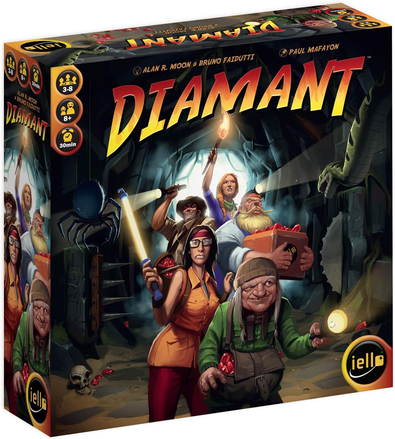 Iello | Diamant | Board Game | Ages 8+ | 3 to 8 Players | 30 mins Minutes Playing Time