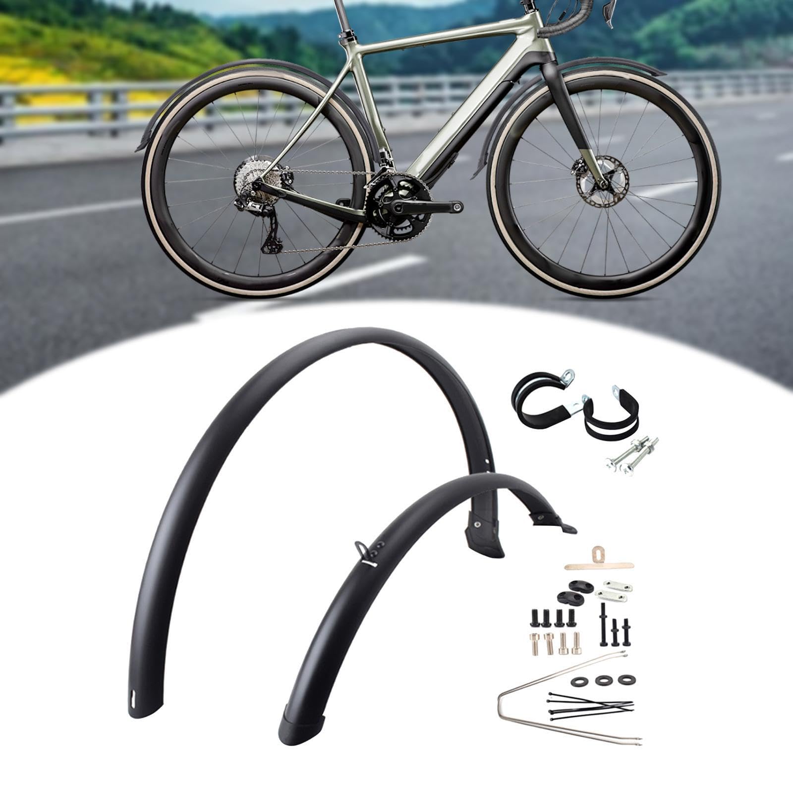 Guardabarros para Bicicleta Guardabarros de Repuesto para Bicicleta de montaña Delanteros y Traseros fiables contra la Lluvia de montaña Reemplazo para Carretera