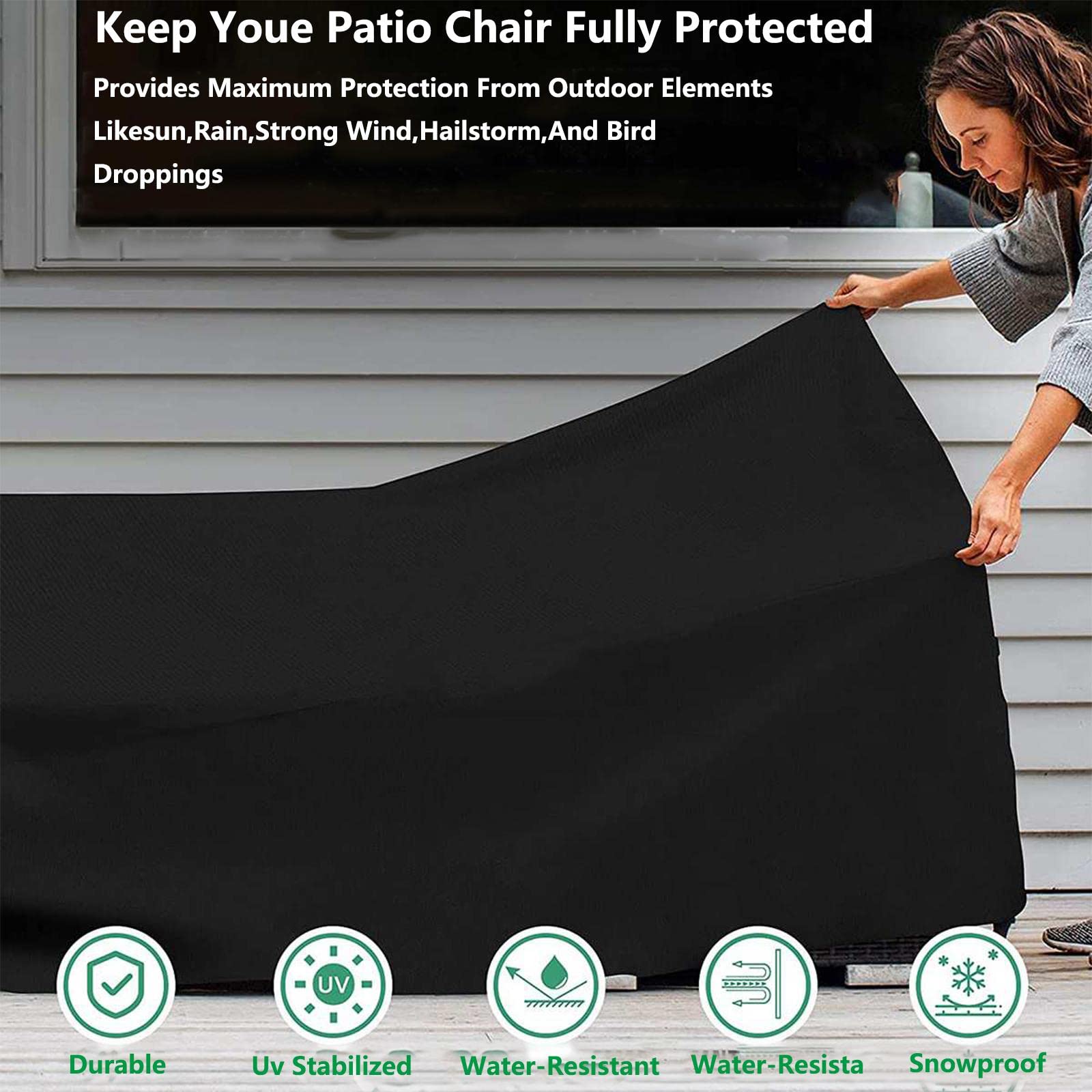 Tappeto elastico di ricambio per trampolino da 2,4 m/3,4 m/3,5 m/3,7 m, tappetino per trampolino esterno, colore nero, dimensioni 2,4 m