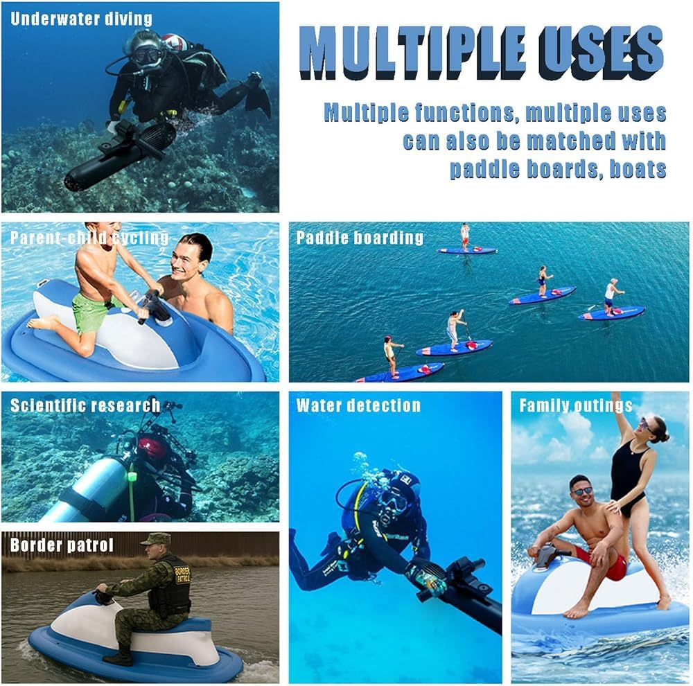 Verbessertes aufblasbares 2-Personen-Boot – Nicht Motorisiertes Boot | 220 kg Tragkraft | Doppelflossen-Sicherheit | Geeignet für Freizeitaktivitäten im Pool, See und Meer, kein Triebwerk,N