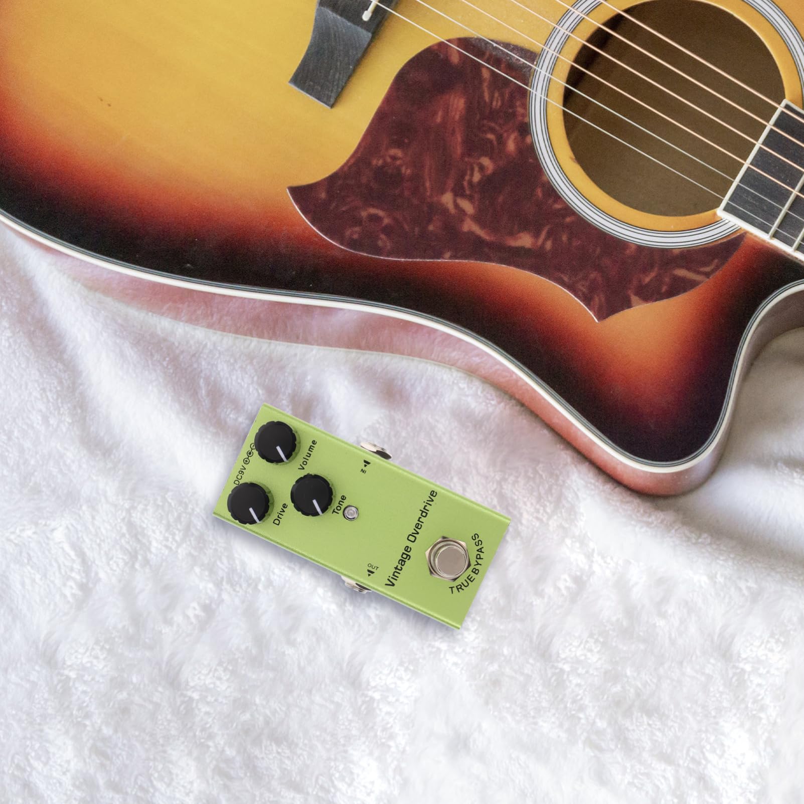 Toyvian Effetto Chitarra Elettrica Mini Pedale Portatile Per Chitarra Con Delay e Unità Di Effetti Compatta Per Musicisti Facile Da Usare