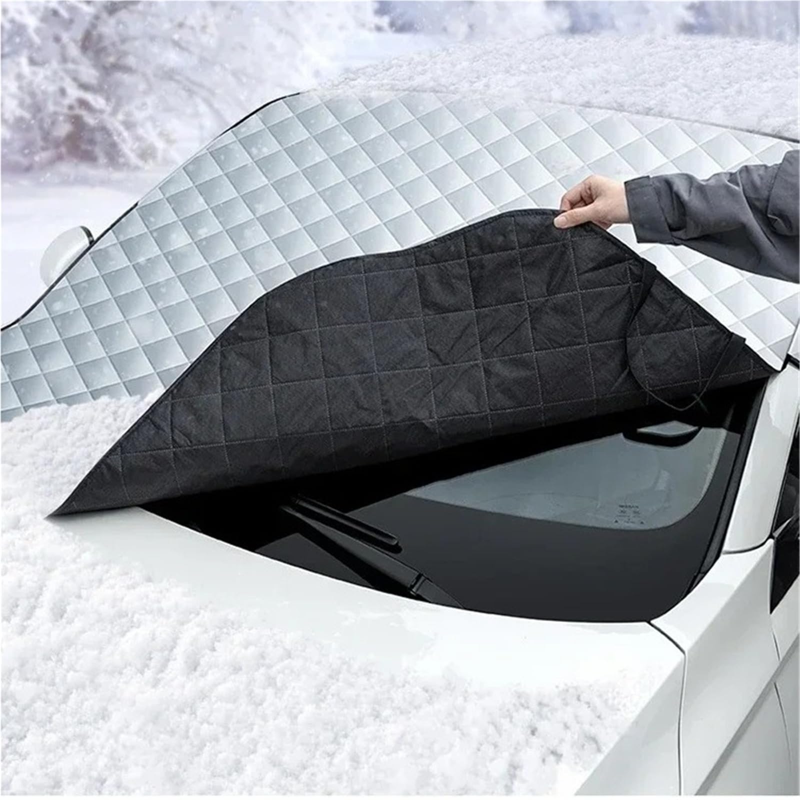 per Passat B5 B6 B7 Copertura per Parabrezza per Auto per Ghiaccio E Neve Copertura Parabrezza Auto Ghiaccio(158 * 126)