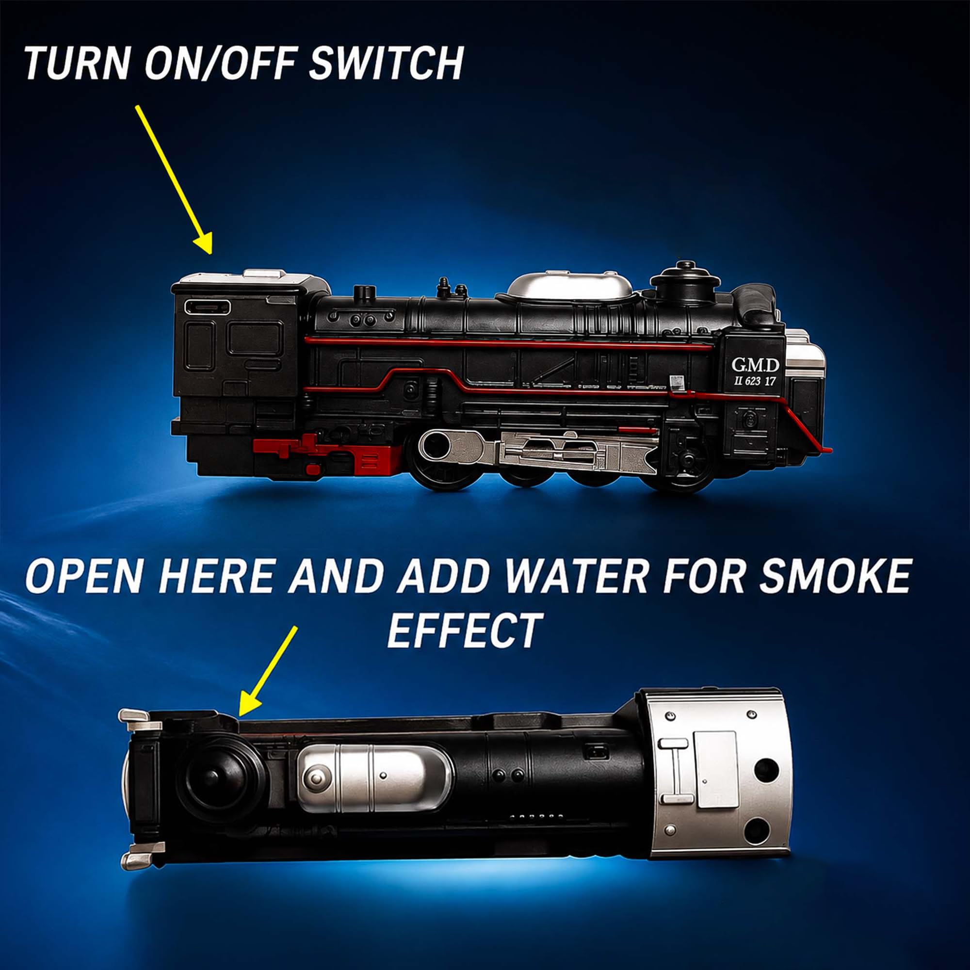 NHR Rechargeable Train Set - Kids Electric Steam Train -6 NHR Rechargeable Train Set - Kids Electric Steam Train -6