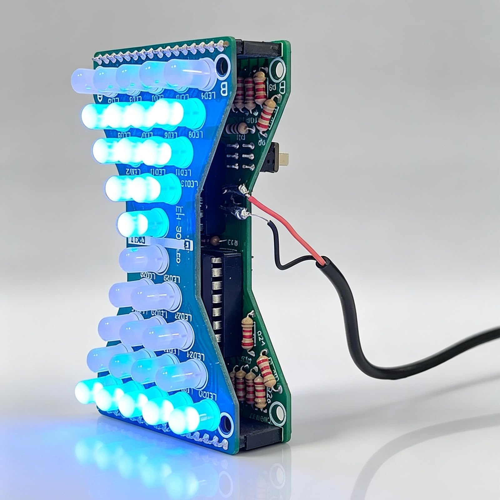 Gikfun Electronic Hourglass led DIY Kits Welding Practice Board Blue Ray EK1886