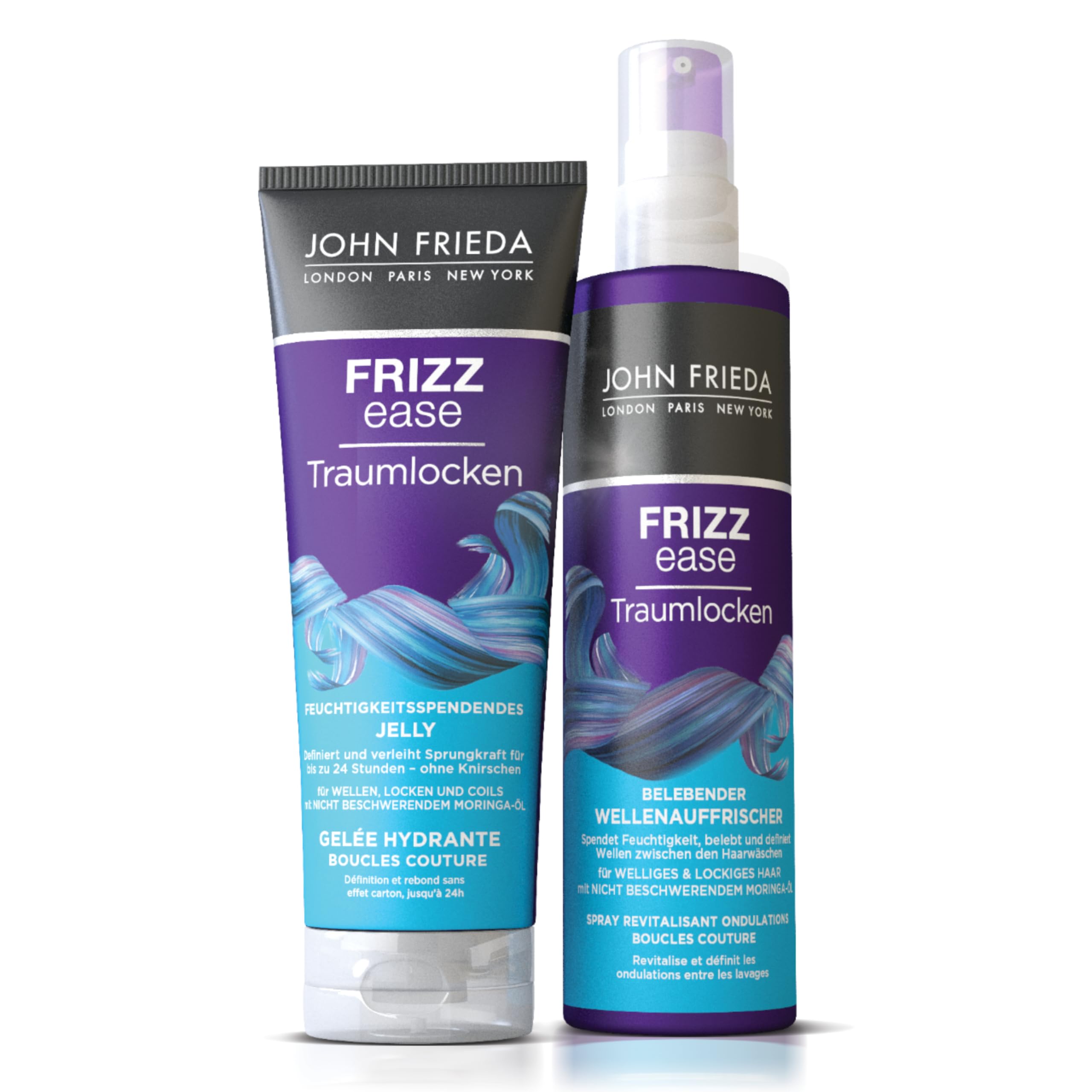 John Frieda Traumlocks Jelly – zawartość: 200 ml – nawilżający – definiuje i nadaje sprężystości do 24 h – Frizz Ease Serie