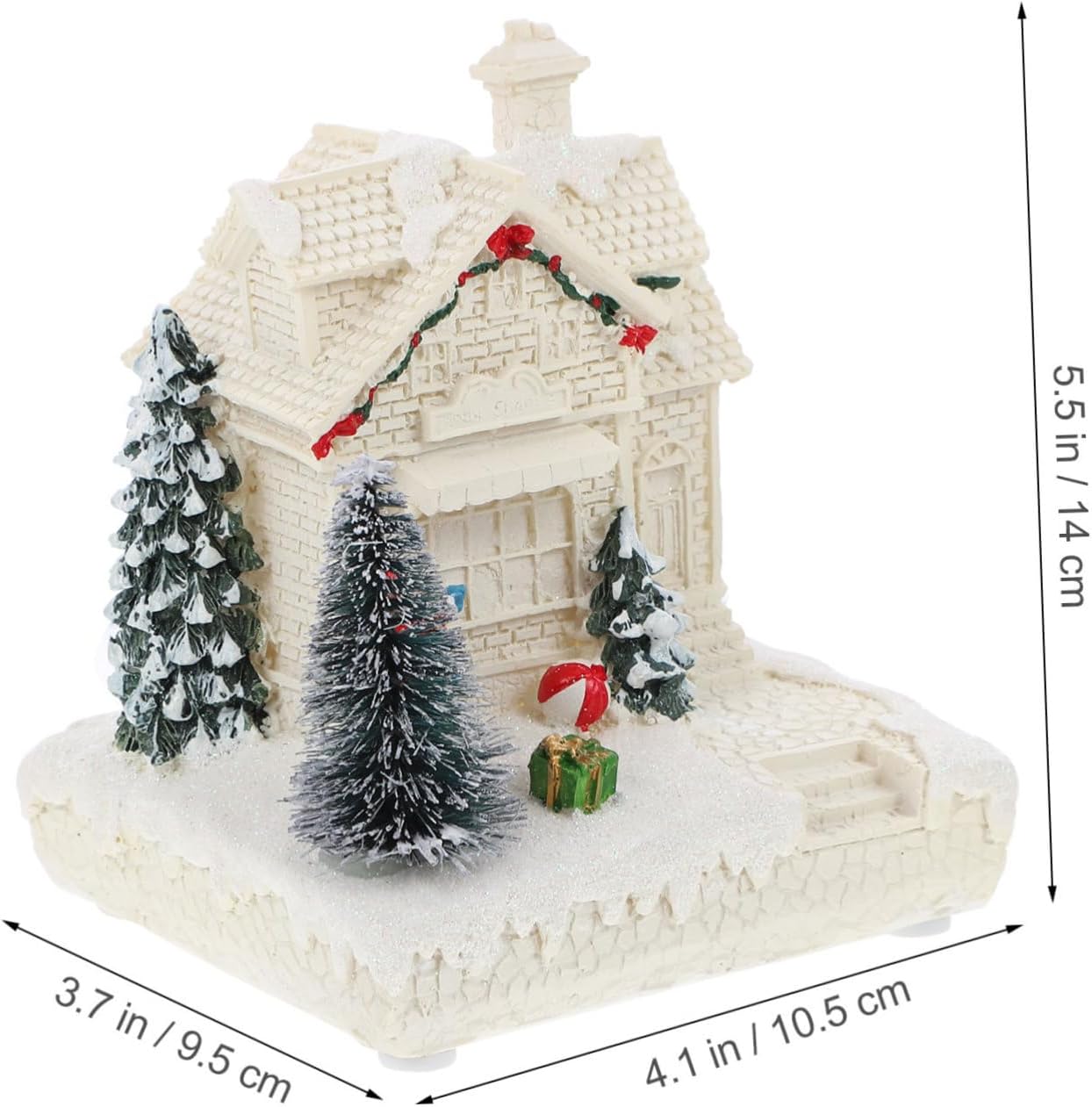 1pc Christmas Mini House Decoration Festive Ornament for Desktop Night Light Chic Holiday Adornment for Home Decor