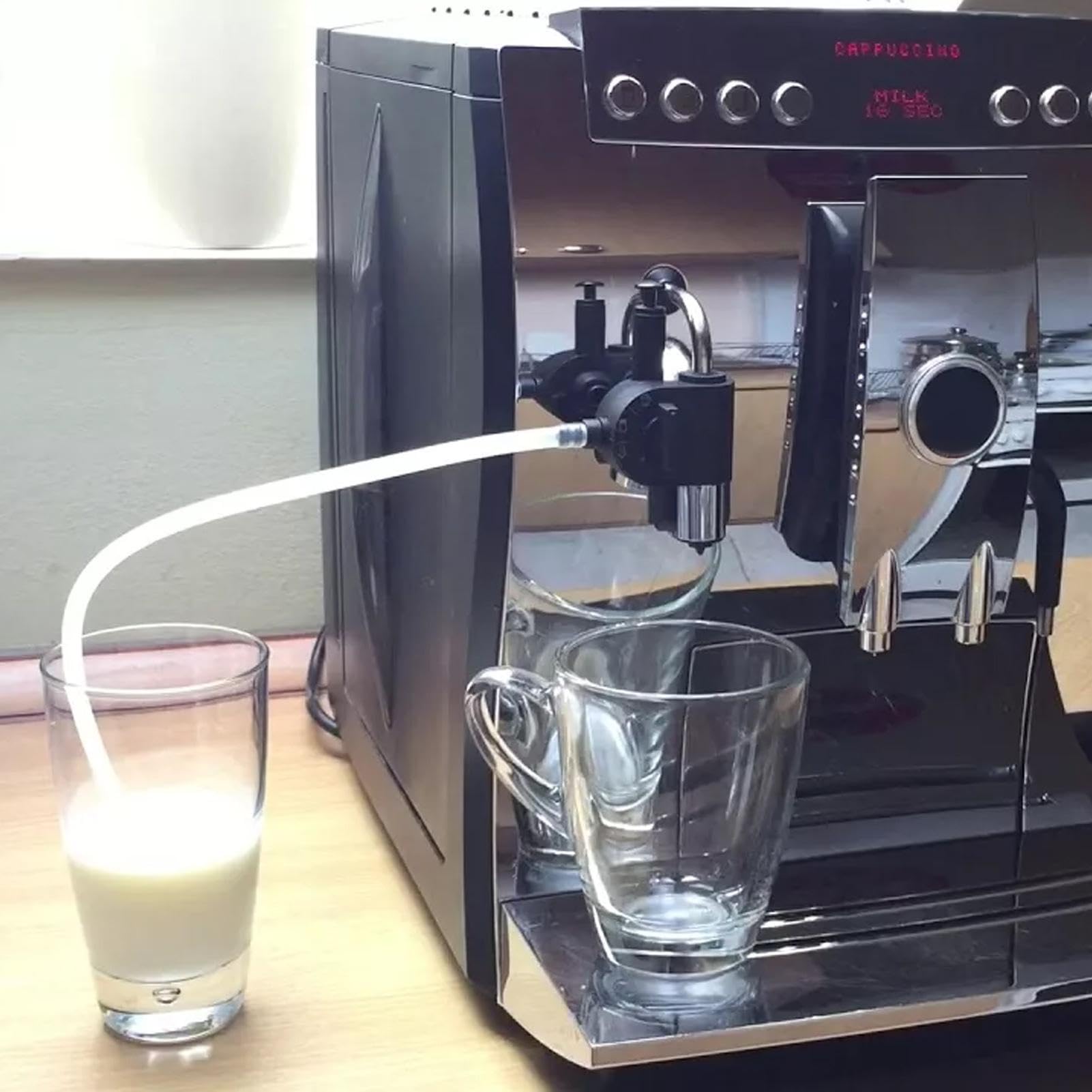 Espressomachine, melkslang, 2 m, siliconen zuigbuis, koffiezetapparaat, melkslang, compatibel met reinigingsborstel voor 3 mm volautomatisch koffiezetapparaat Bellv Espressomachine, melkslang, 2 m, siliconen zuigbuis, koffiezetapparaat, melkslang, compatibel met reinigingsborstel voor 3 mm volautomatisch koffiezetapparaat Bellv