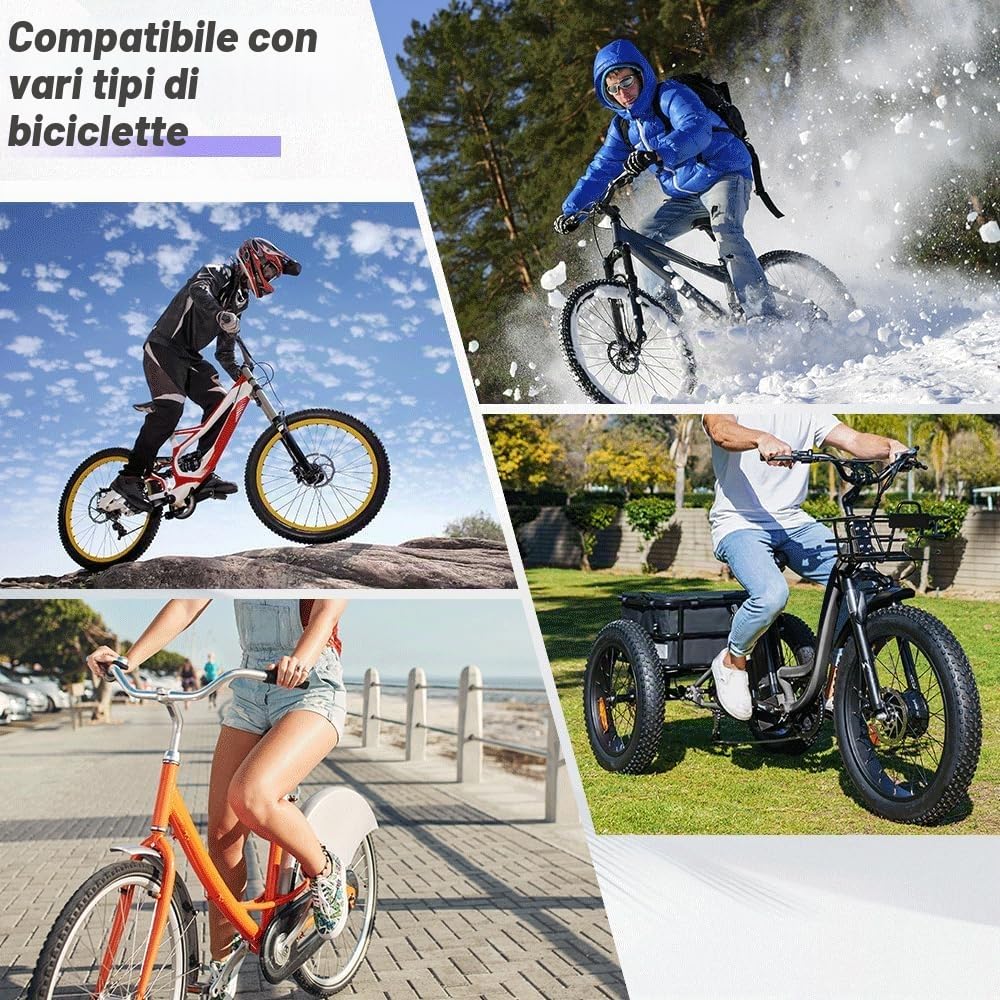 Telecamera Posteriore per Bicicletta VSYSTO, WiFi GPS da 4,5 Pollici 1080P con Visione Notturna a Infrarossi, con Modalità di Guida, Display di Chilometraggio e Calorie, Promemoria di Spegnimento