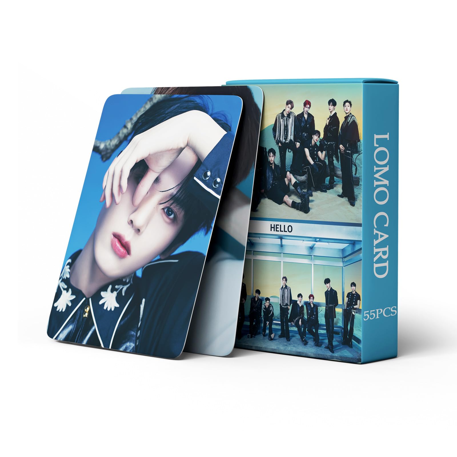 KWIBYBGS 55Pcs Zb1 Lomo Cards Kpop Zerobaseone Fan Concert Cards New Album Postcards Cards for Fans