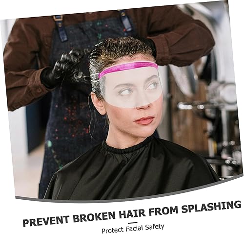 Miniatura 8 de 50 piezas de corte de pelo Salón, cubiertas de protección de ojos de microblading suave, máscara de visera de seguridad, banda elástica para