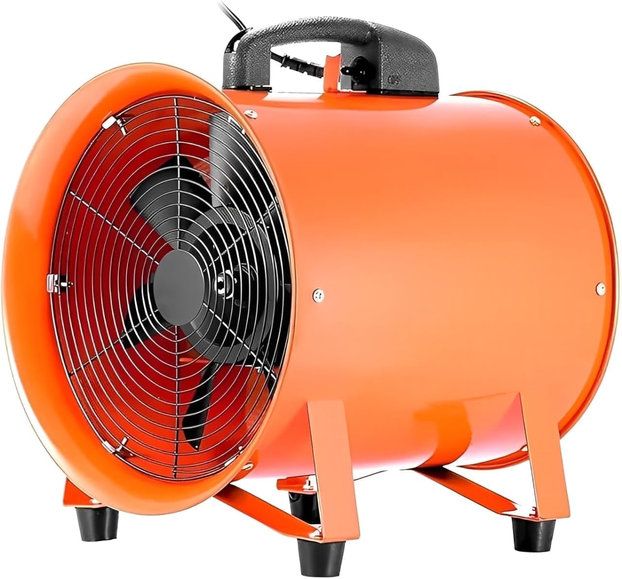 8 Inch Industrial Ventilation Axial Fan – Heavy Duty High-Power Exhaust Fan for Warehouse, Workshop & Factory – Portable Extractor Fan