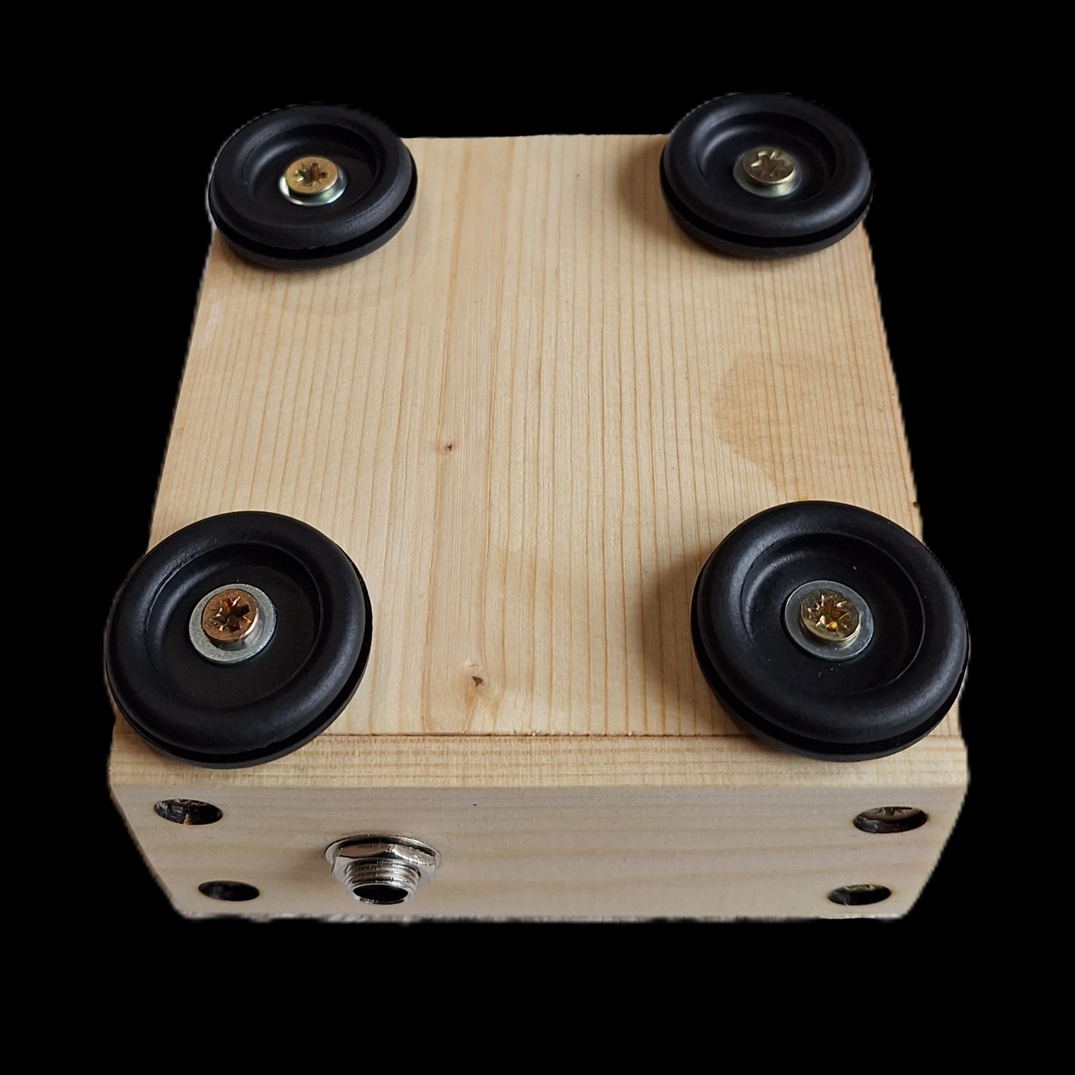 Stompbox compact à bouton-pression, tambour, cajon, Rhyth-Mic M4a2. Bois de pin