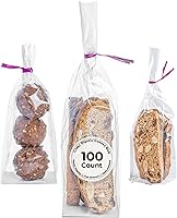 Vista 16 de Restaurantware Bag Tek - Bolsas al por menor de 2 x 1.5 x 5 pulgadas, 100 bolsas duraderas para dulces - Bolsas BOPP transparentes desechables