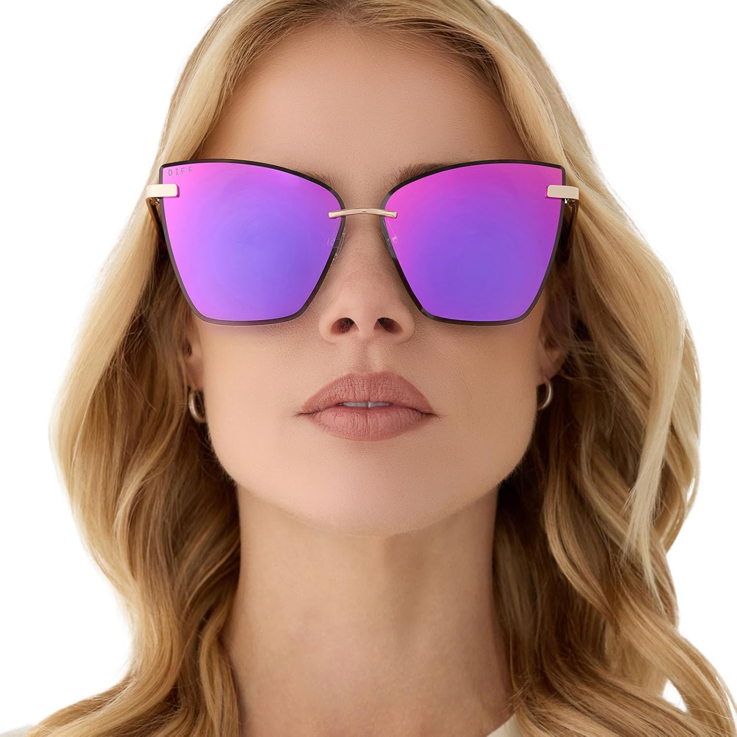 DIFF Becky V Designer Cat Eye Sunglasses for Women UV400