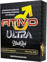 Estimulante Masculino Ativo Ultra Black Red em Cápsulas Naturais
