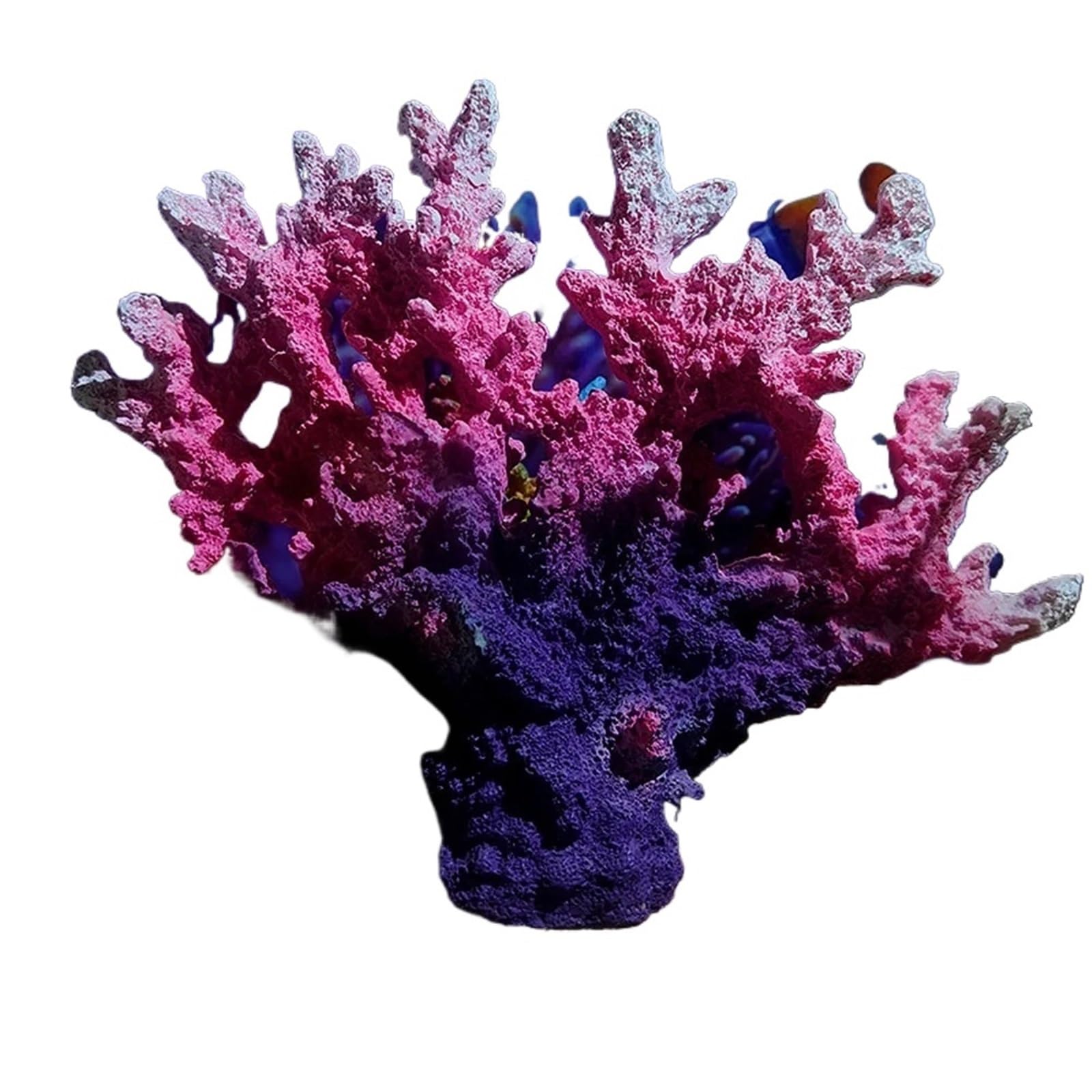 ZUXWUX Aquarium Ornament Colorful Simulation Coral Artificial Ornament Handmade Resin Craft Water Plant Figurines(Color7)