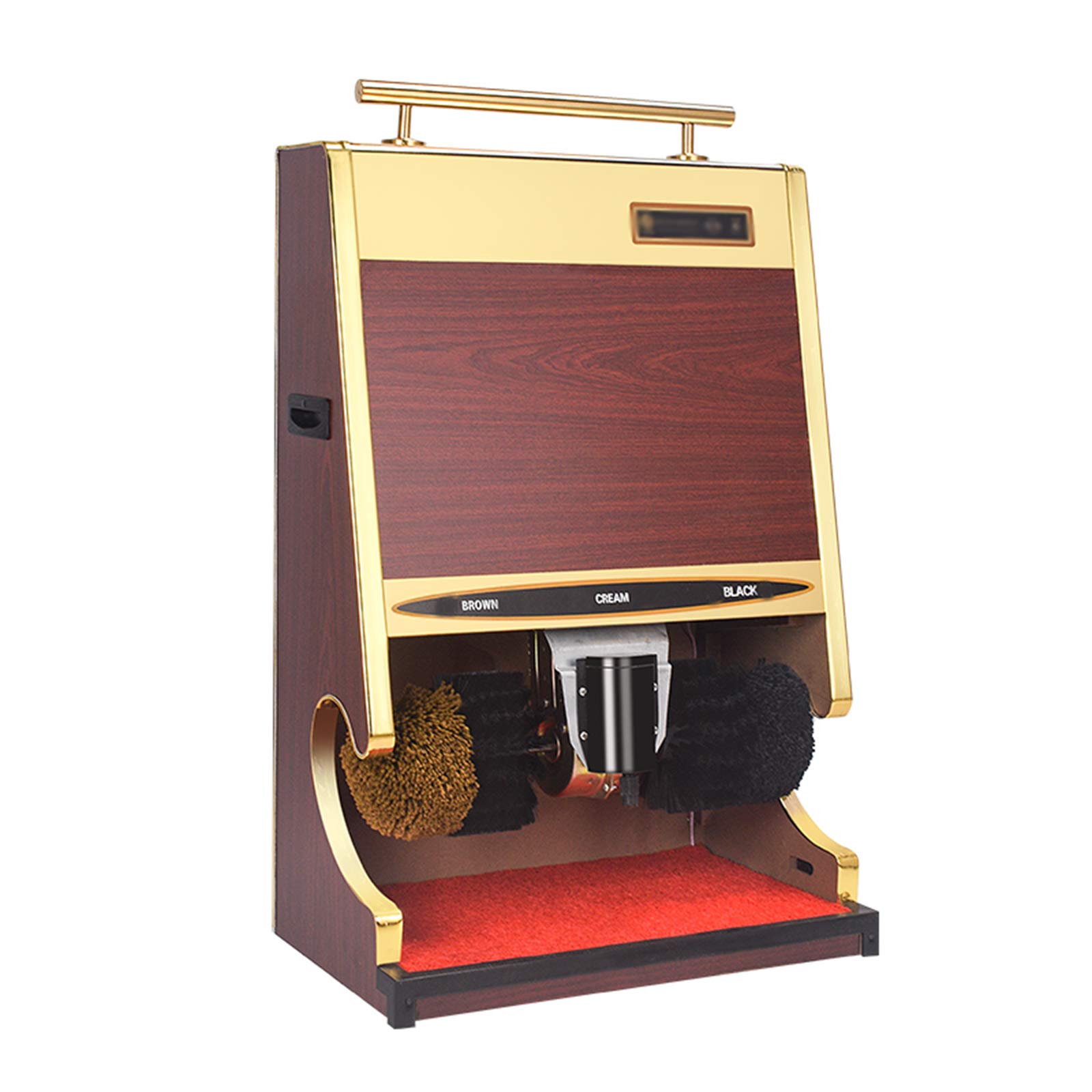 Máquina for ocasiones públicas aplicada al cepillo lustrabotas eléctrico for vestíbulos de hoteles y hogares, J