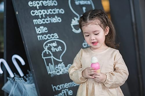 Miniatura 29 de PlanToys - Juego de madera para juegos de simulación de alimentos y bebidas, juguetes de cocina Montessori para niños pequeños y niños, comida