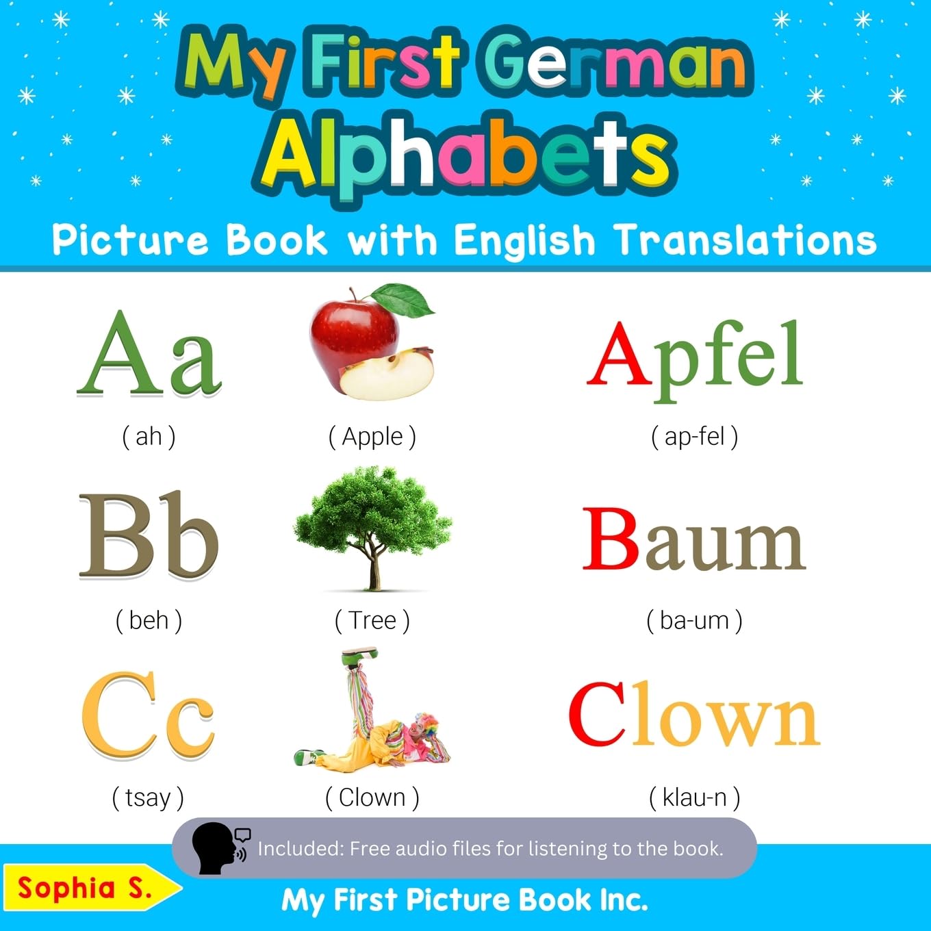 My First German Alphabets Picture Book with English Translations: Bilingual Early Learning & Easy Teaching German Books for Kids (Teach & Learn Basic German words for Children)