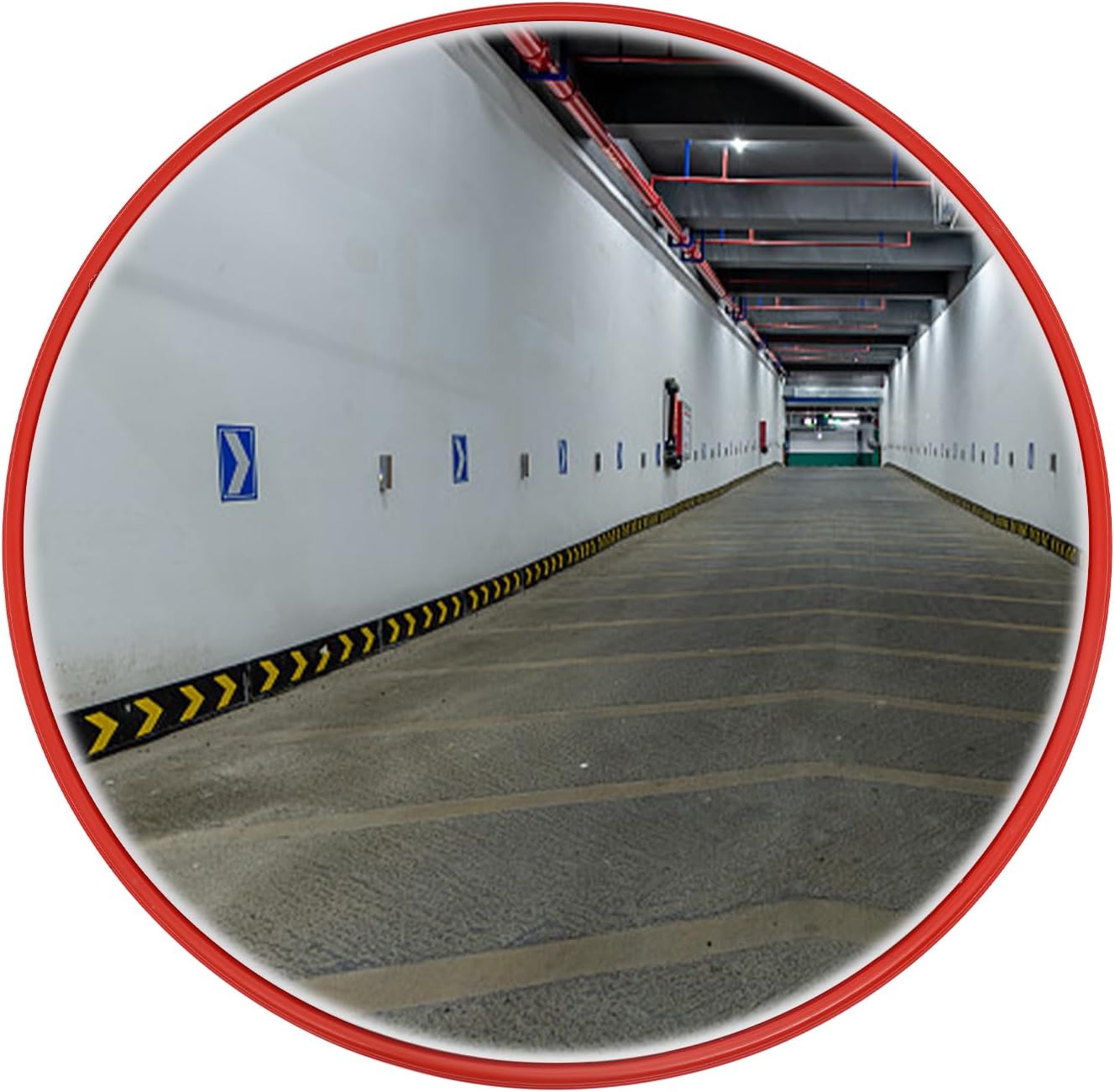 30" Convex Traffic Mirror - Wide Angle Curved Safety Mirror for Outdoor Indoor Driveway Road Shop Garage Parking Lot Blind Spot with Clear View