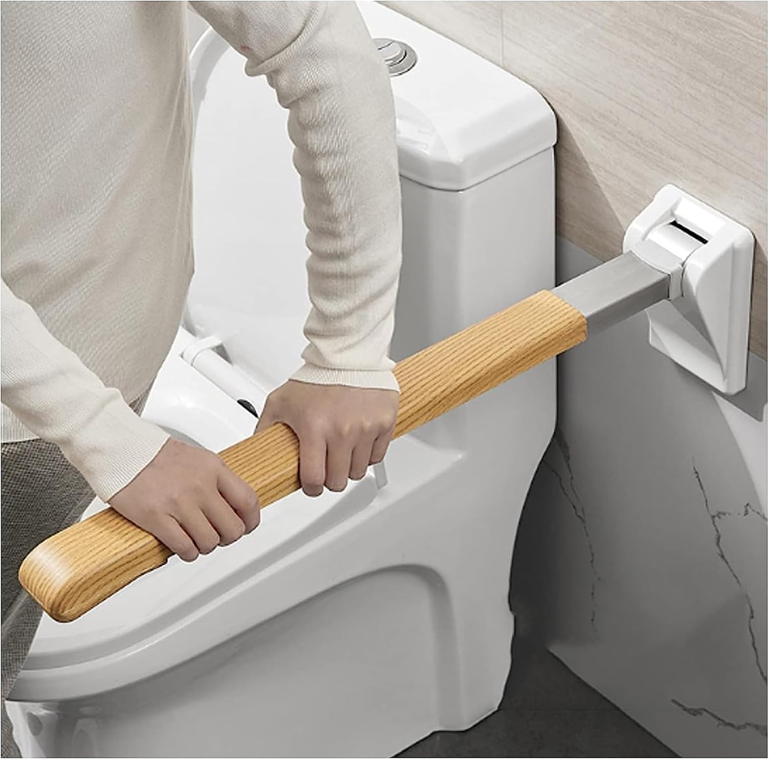 Grab Bars Bathtub Bath Handles for the Elderly, Foldable Toilet Rail