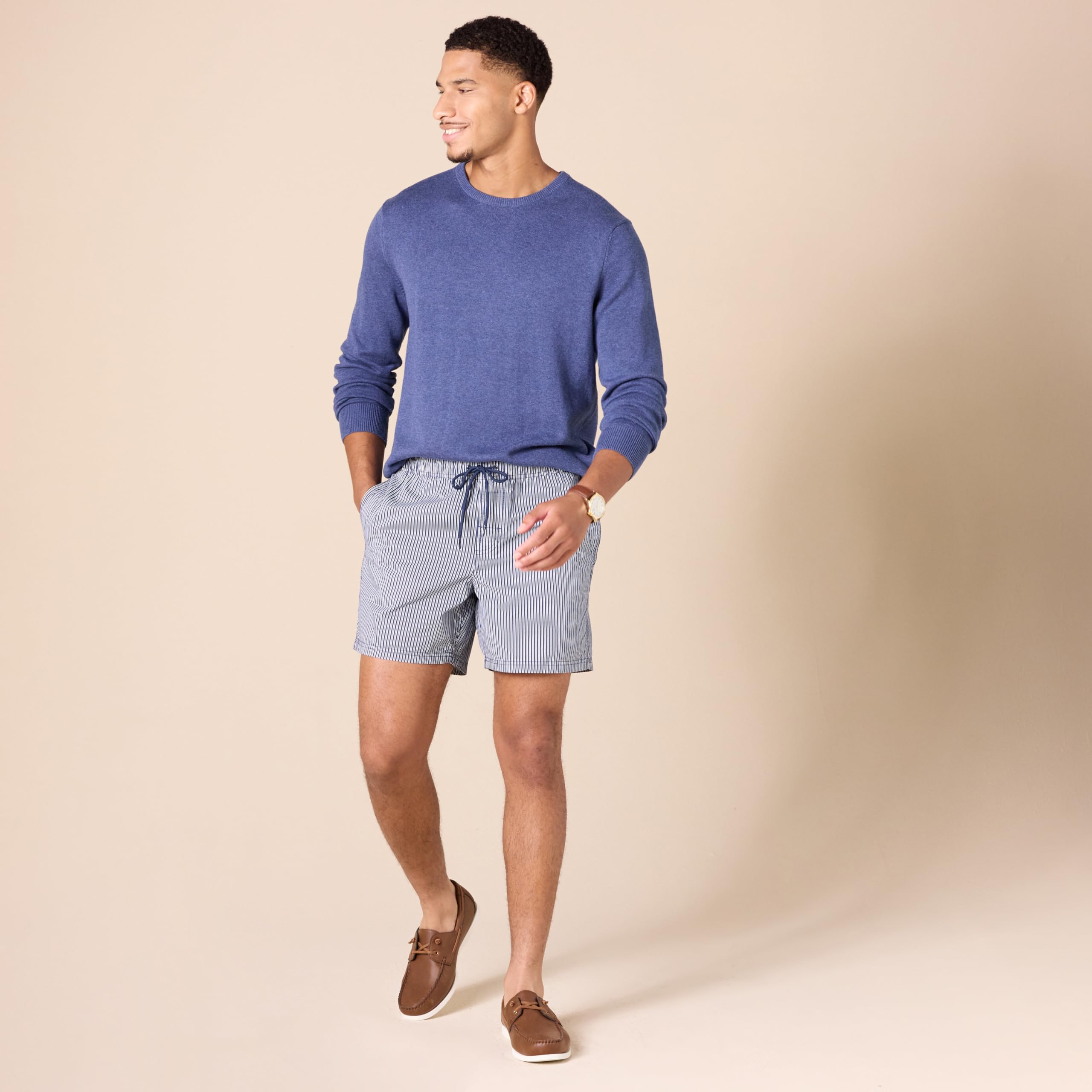 Amazon Essentials Homme Chaussures Bateau à Enfiler, avec Aération