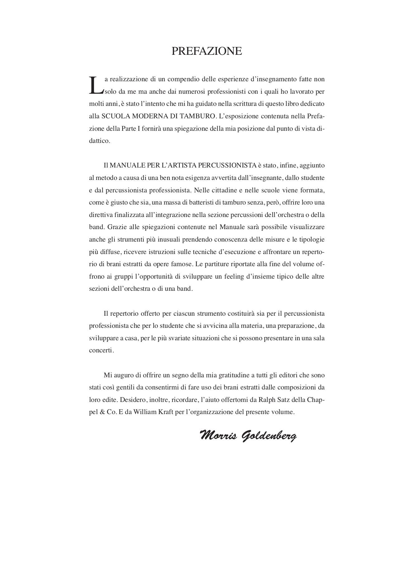 Scuola moderna di rullante