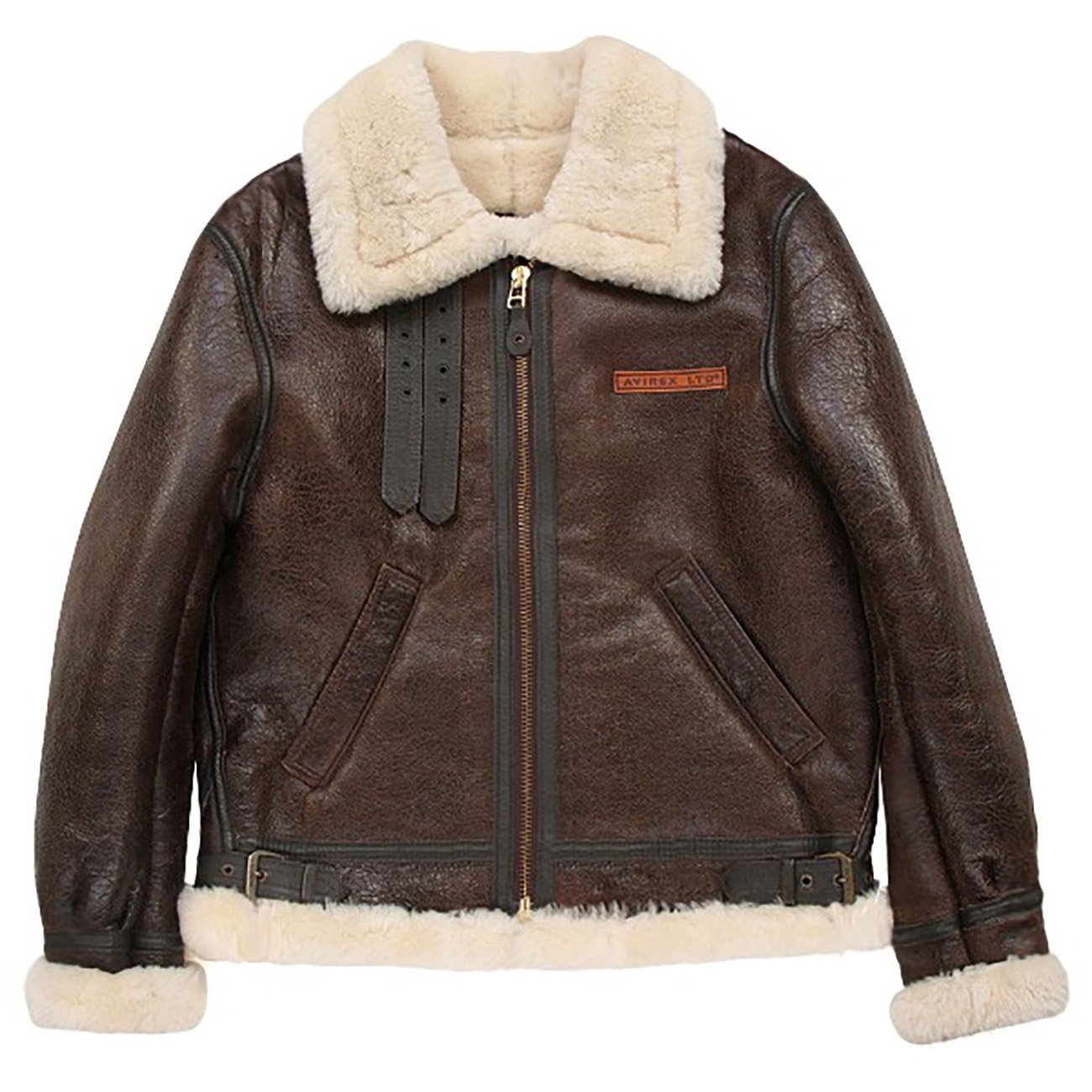 AVIREX / USA製 Type B-3 ムートンレザージャケット 38