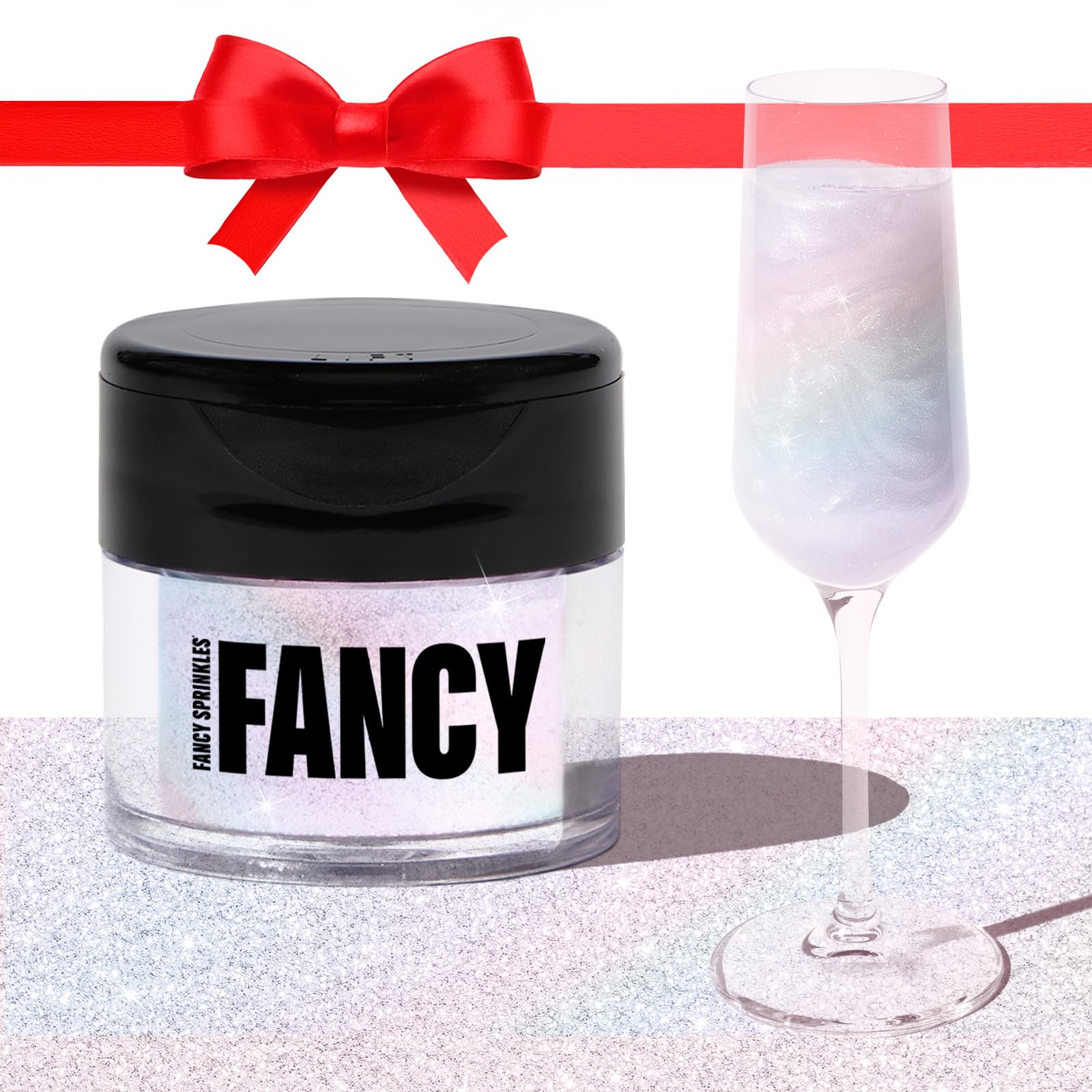 Fancy Sprinkles Moonstone Iridescent Premium Edible Glitter, 100% Edible Glitter for Sparkling Food & Drinks No Taste or Texture (4gm)