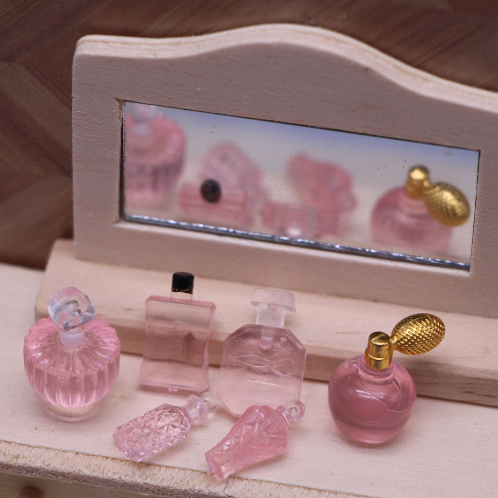 Tiny Scented Bottle Collection Dollhouses Furniture Role Playing Toy Resin Craft for Girls Creative Play Dollhouses Furniture Accessories — view 2