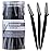 40pcs Eyebrow Razor for Women, Newbie Friendly Dermaplane Razor, Face Razors and Shaver Dermaplaning with Protective Covers (Black)